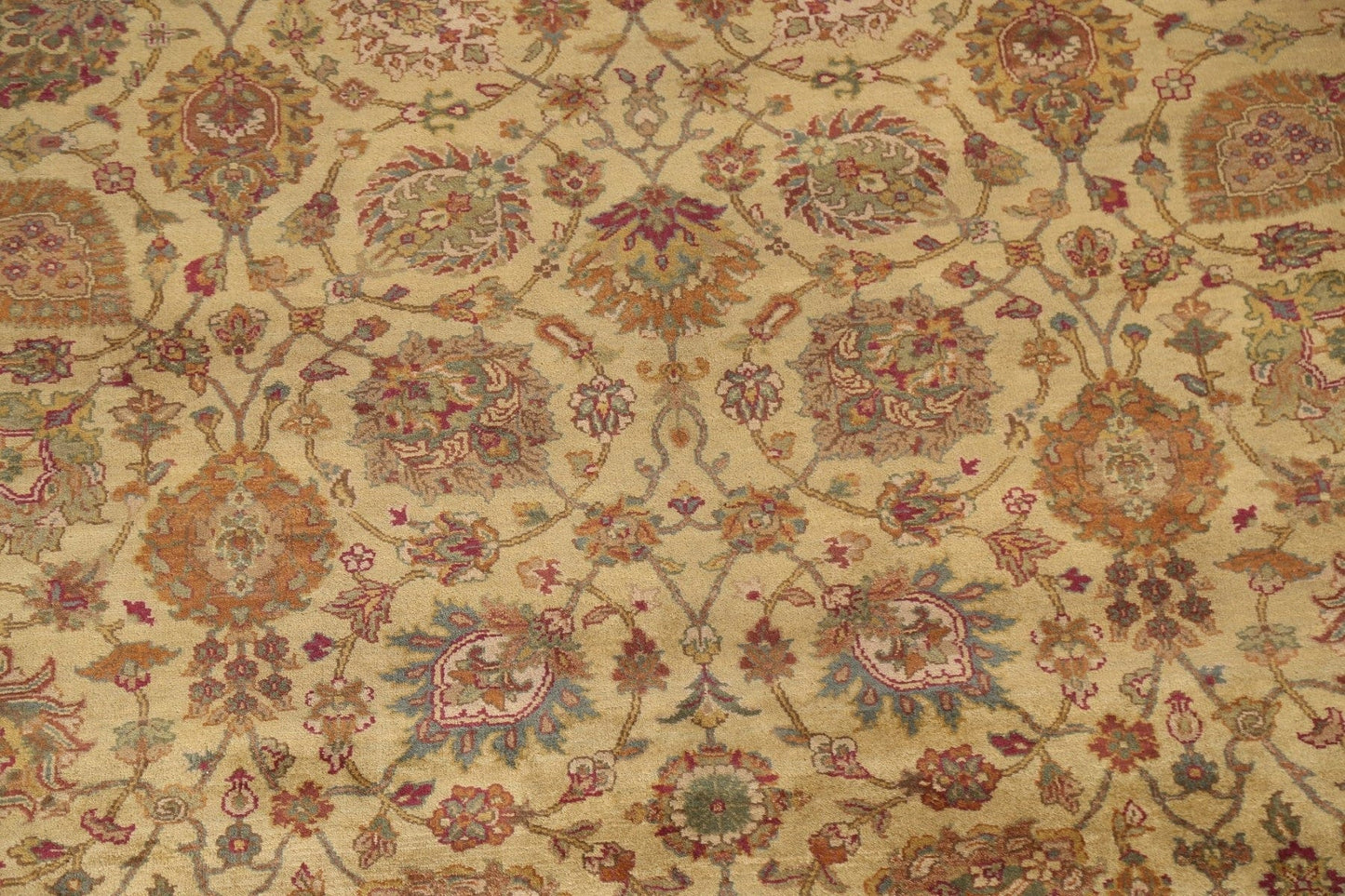 Floral Wool Agra Oriental Area Rug 9x12