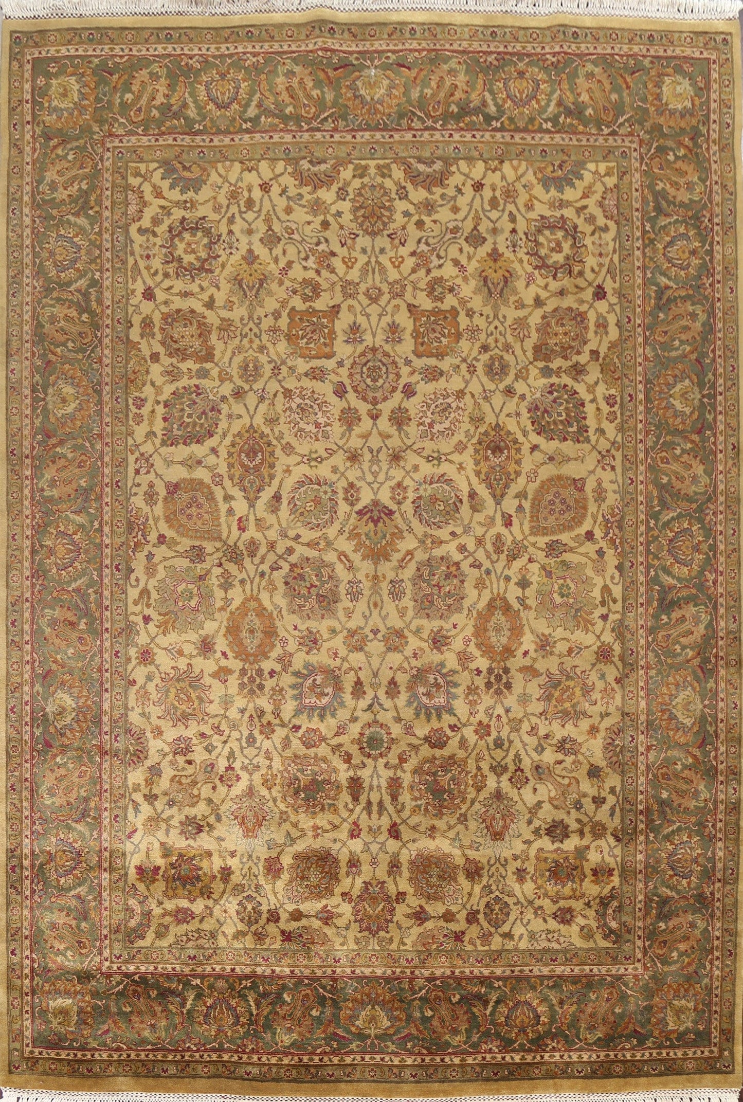 Floral Wool Agra Oriental Area Rug 9x12