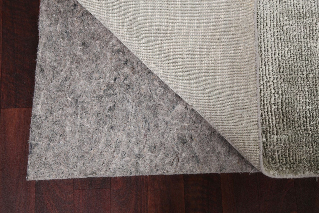 Handmade Silver Gray Shaggy Oriental Area Rug 7x12