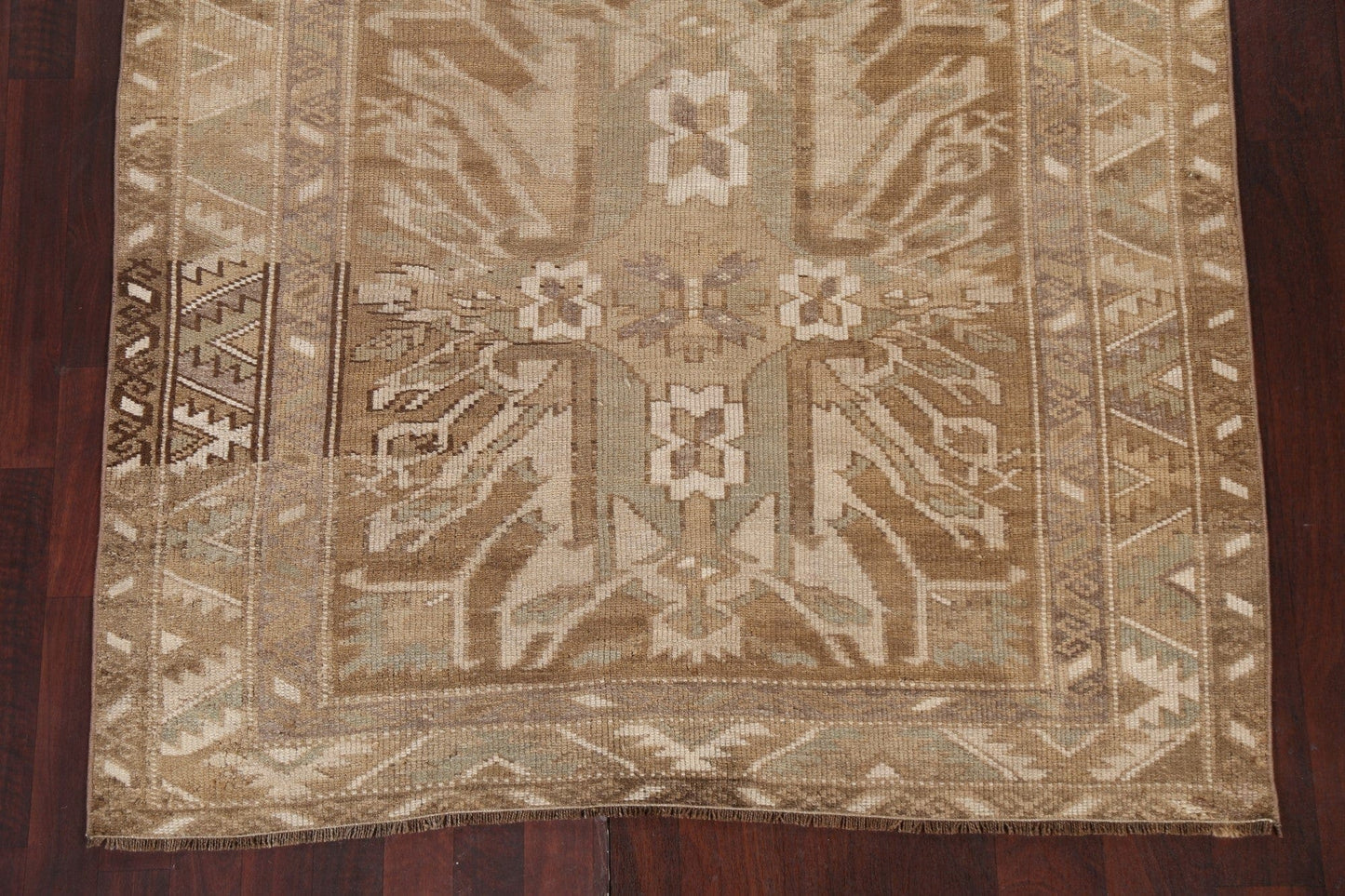 Vintage Wool Oushak Handmade Turkish Rug 5x7