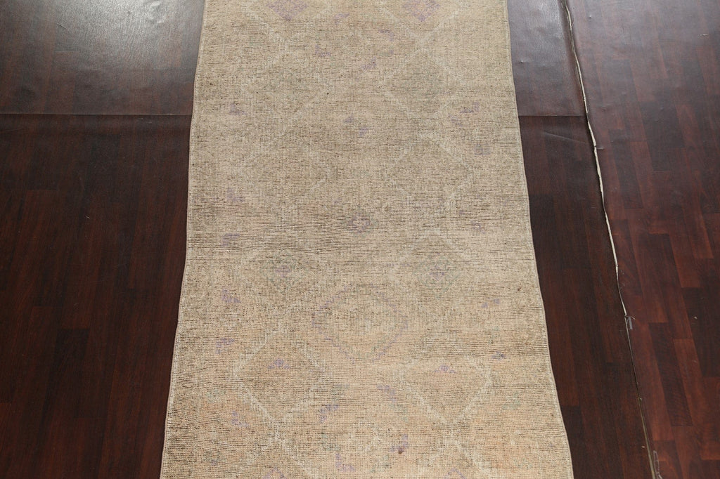 Antique Distressed Oushak Turkish Area Rug 5x11