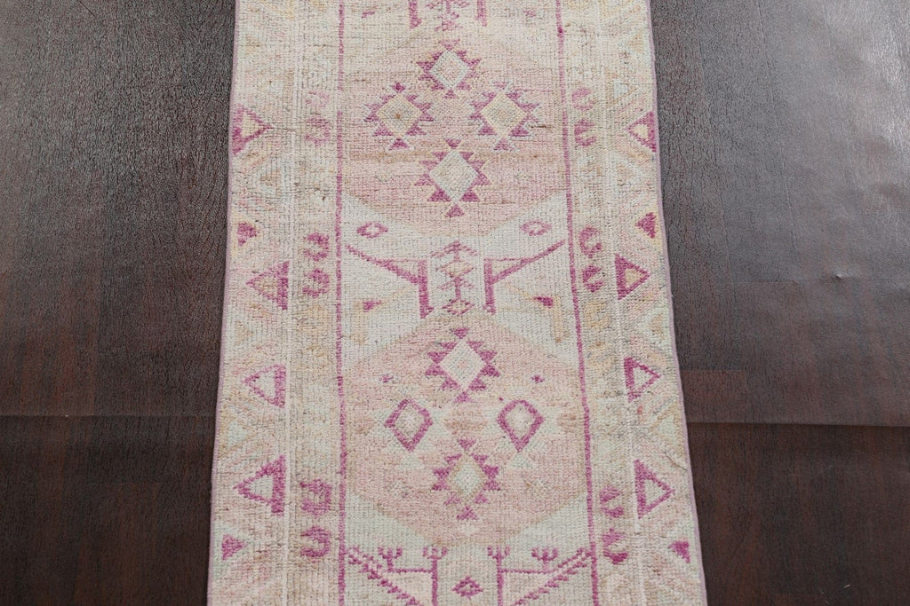 Antique Look Anatolian Turkish Runner Rug 3x15