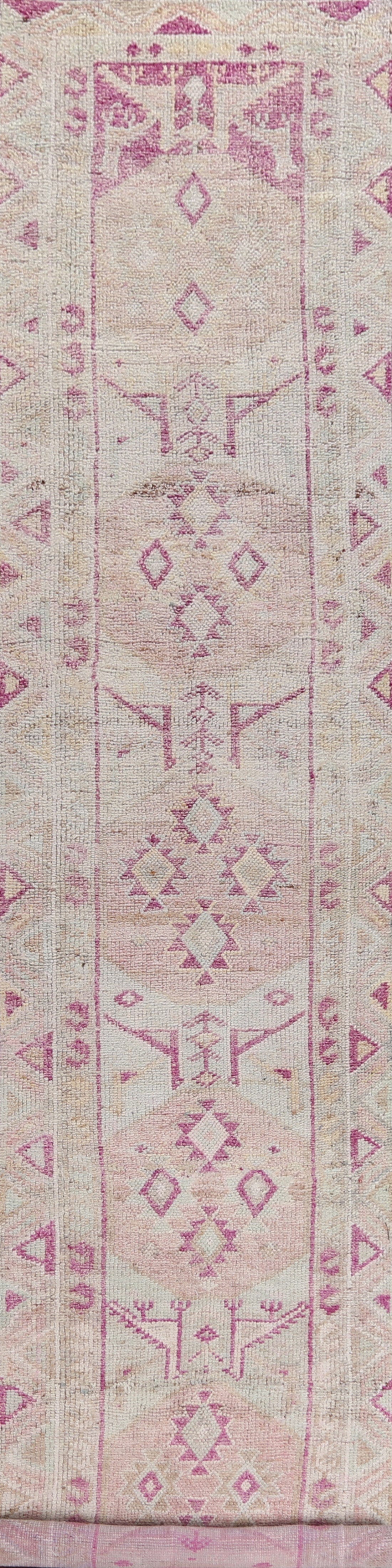 Antique Look Anatolian Turkish Runner Rug 3x15