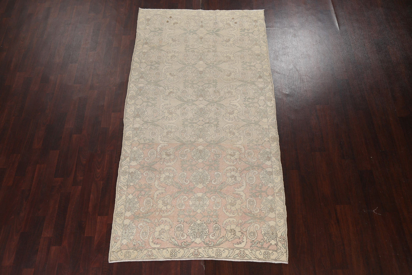 Vintage Wool Anatolian Turkish Area Rug 5x9