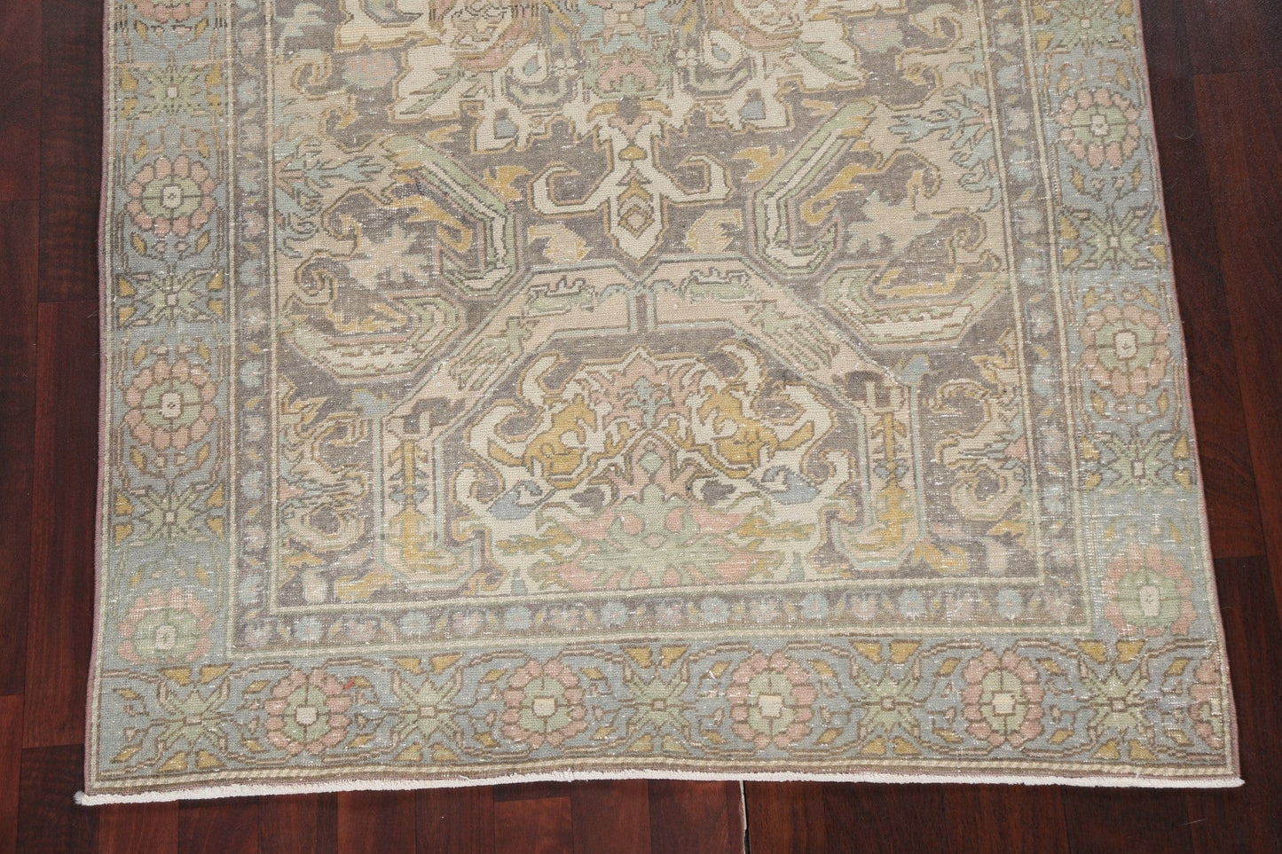 Antique Vegetable Dye Anatolian Turkish Area Rug 4x7