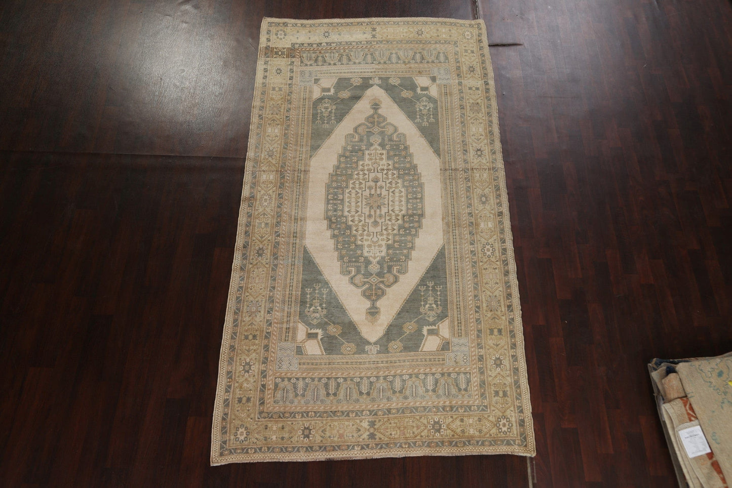 Vintage Wool Anatolian Oriental Area Rug 6x10