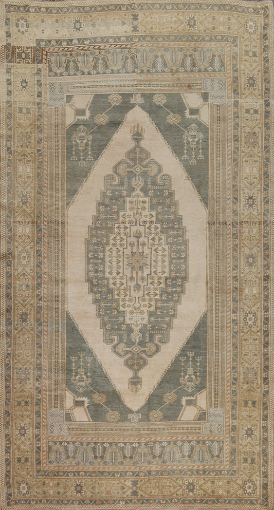 Vintage Wool Anatolian Oriental Area Rug 6x10