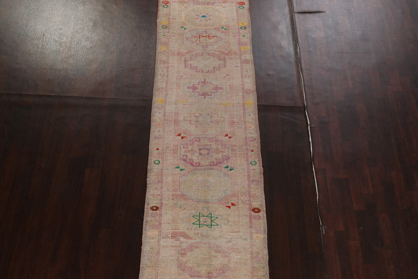 Antique Look Wool Anatolian Turkish Runner Rug 3x11