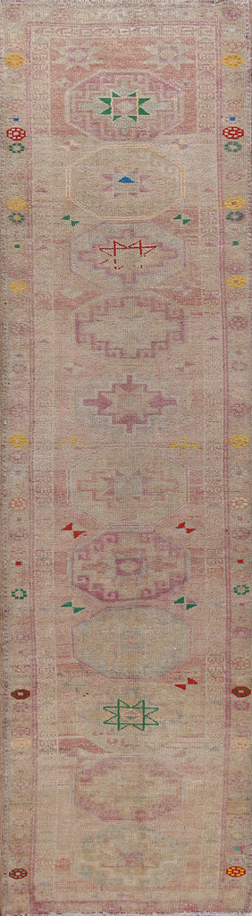 Antique Look Wool Anatolian Turkish Runner Rug 3x11