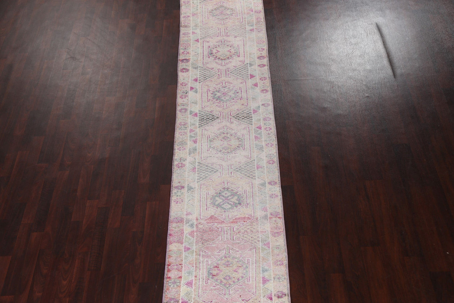 Handmade Wool Anatolian Turkish Runner Rug 3x15