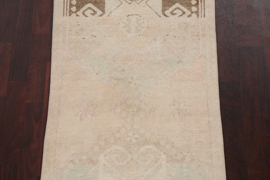 Antique Look Anatolian Turkish Runner Rug 3x11