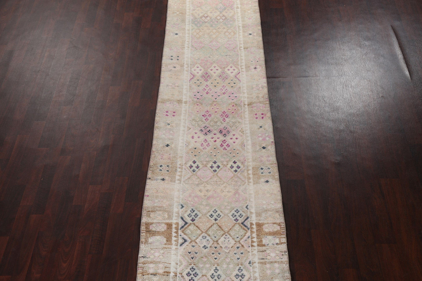 Antique Look Anatolian Turkish Runner Rug 3x16