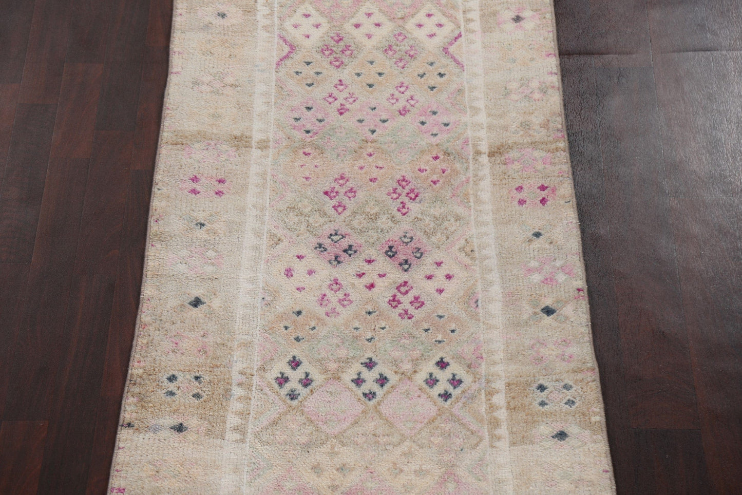 Antique Look Anatolian Turkish Runner Rug 3x16