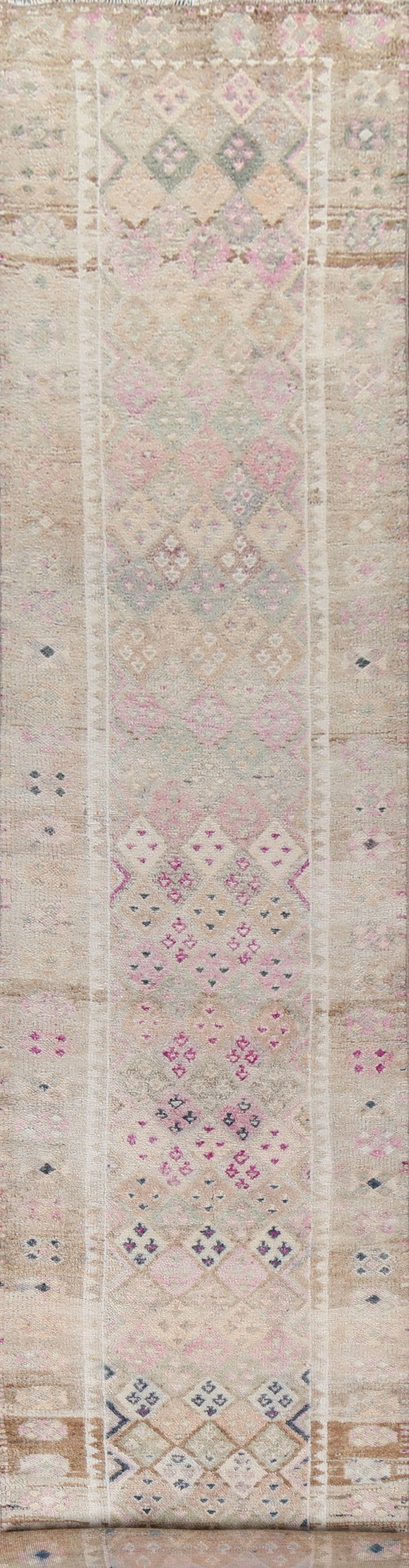 Antique Look Anatolian Turkish Runner Rug 3x16