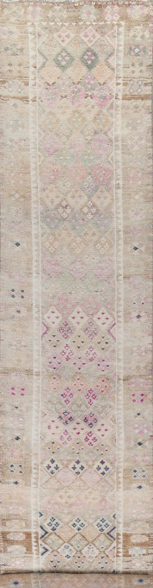 Antique Look Anatolian Turkish Runner Rug 3x16