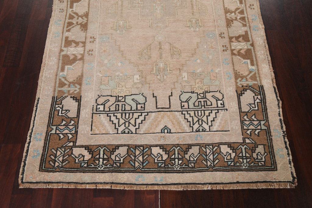 Antique Look Distressed Oushak Turkish Rug 4x8