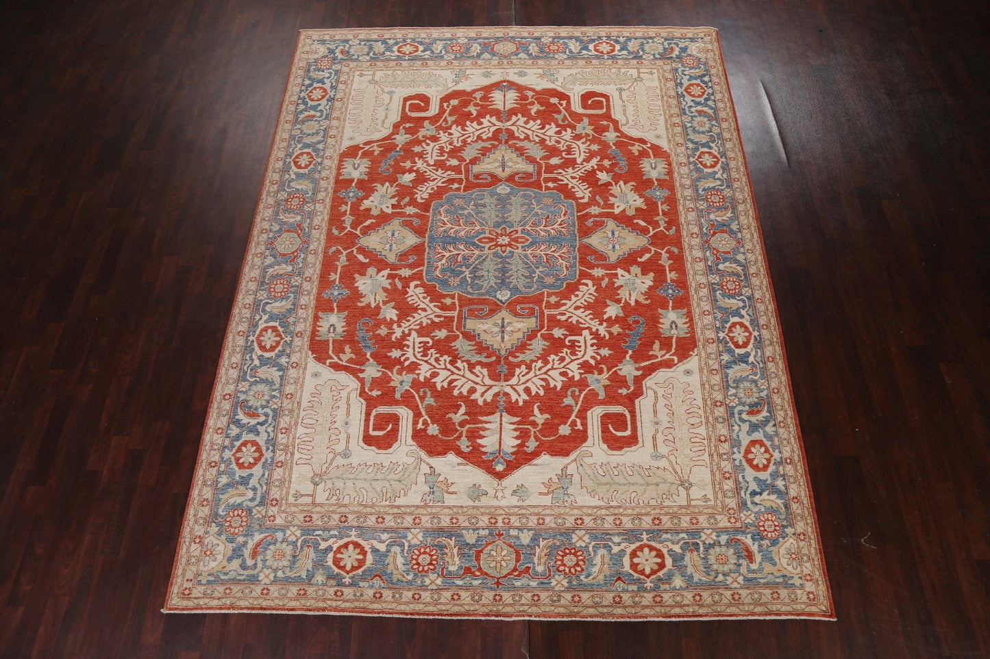 Vegetable Dye Heriz Serapi Oriental Area Rug 9x12