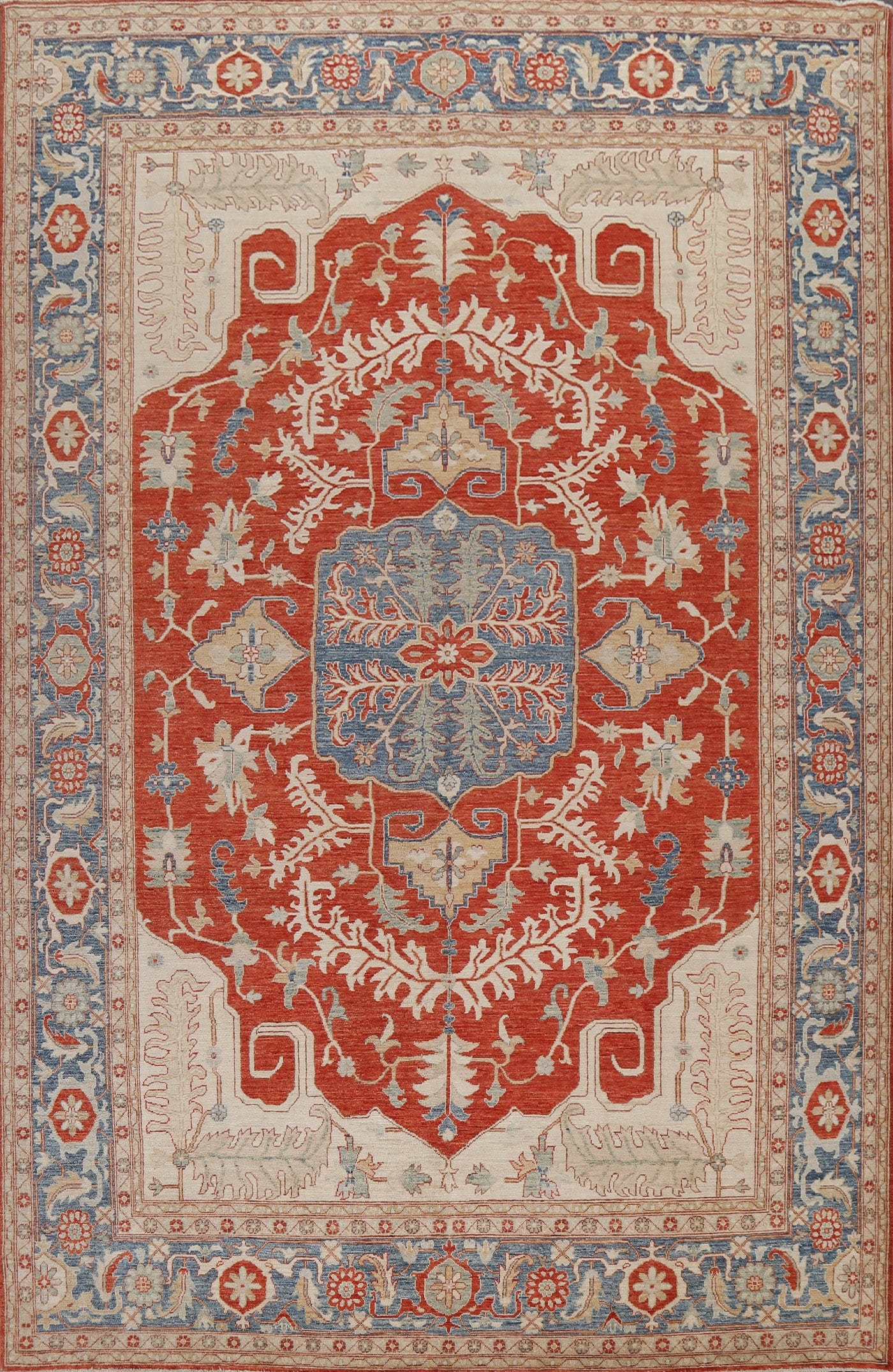 Vegetable Dye Heriz Serapi Oriental Area Rug 9x12