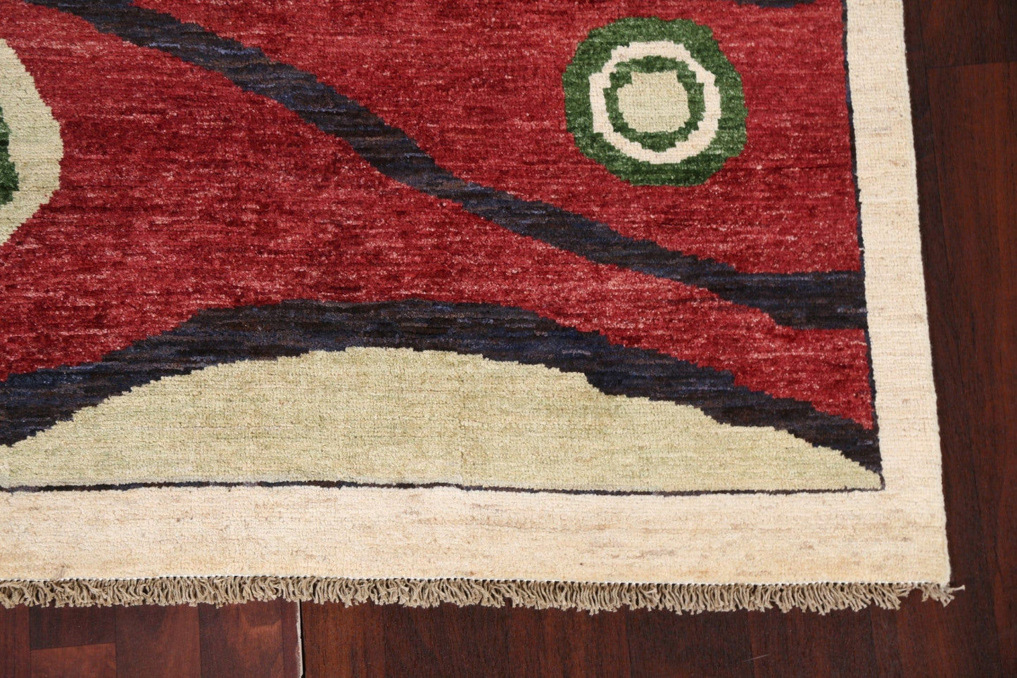 Hand-Knotted Gabbeh Kashkoli Oriental Area Rug 5x7