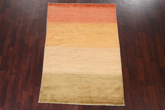 Contemporary Gabbeh Kashkoli Oriental Wool Rug 4x6