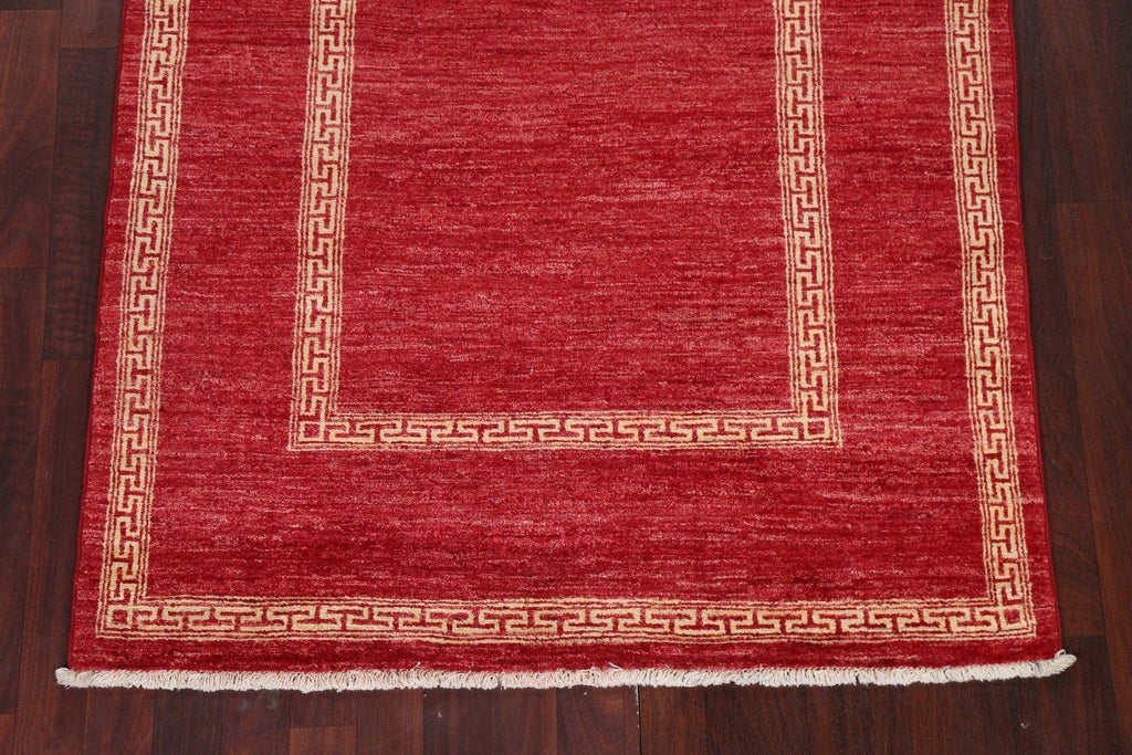 Red Wool Gabbeh Kashkoli Oriental Rug 4x6