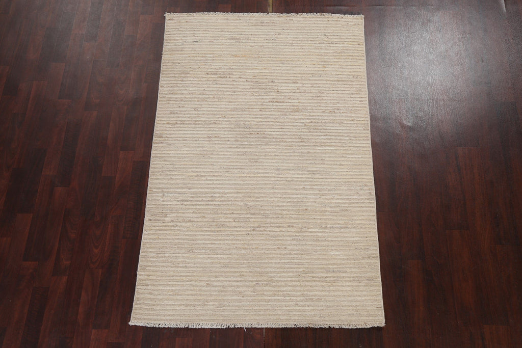 Striped Gabbeh Kashkoli Oriental Area Rug 4x7