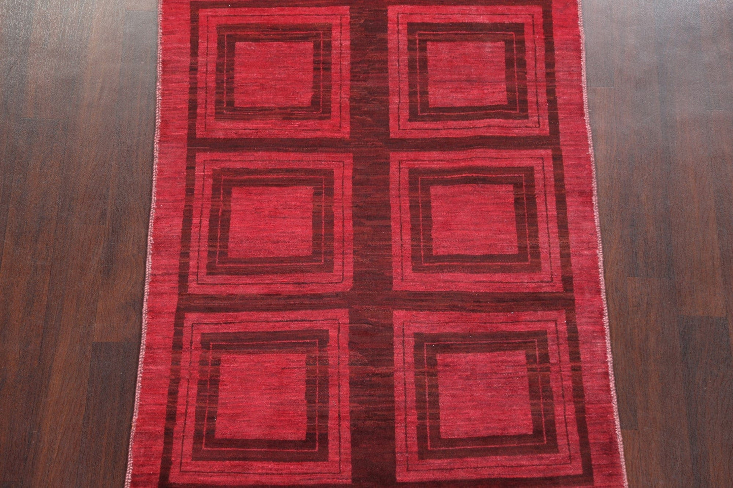 Geometric Wool Gabbeh Kashkoli Oriental Area Rug 4x5