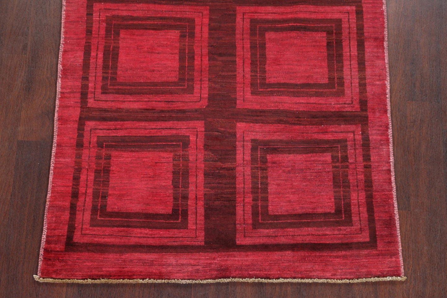 Geometric Wool Gabbeh Kashkoli Oriental Area Rug 4x5