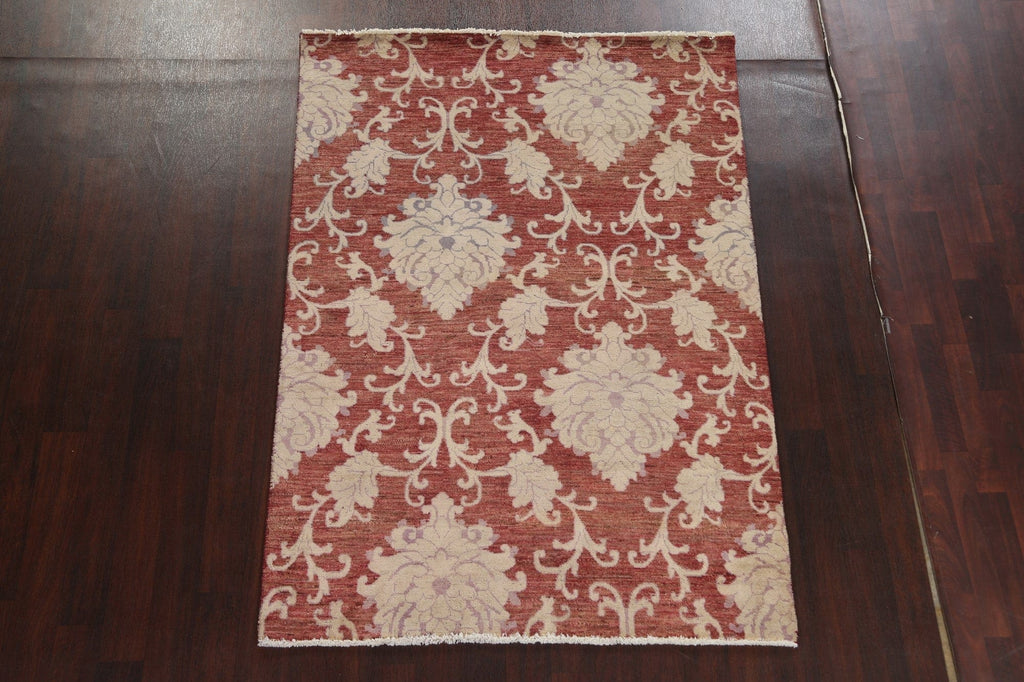 Vegetable Dye Chobi Peshawar Oriental Wool Rug 5x7