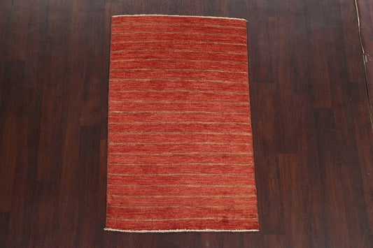 Striped Gabbeh Kashkoli Oriental Wool Rug 3x5