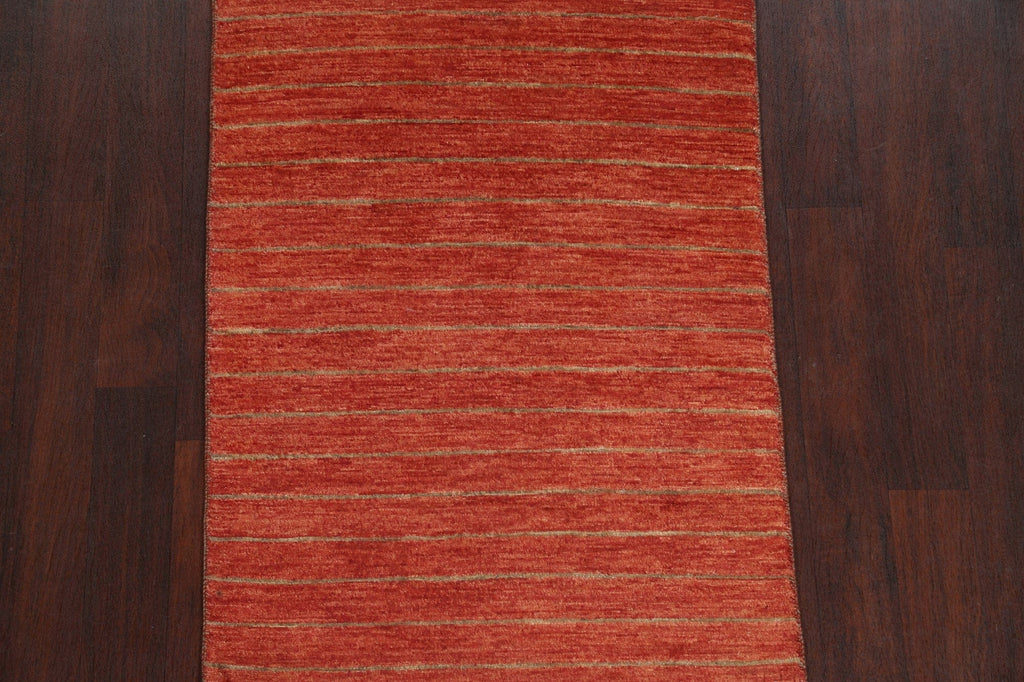 Striped Gabbeh Kashkoli Oriental Wool Rug 3x5