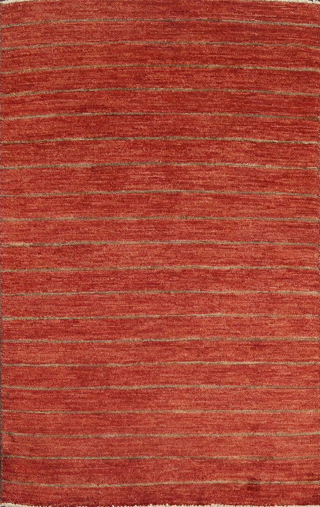 Striped Gabbeh Kashkoli Oriental Wool Rug 3x5