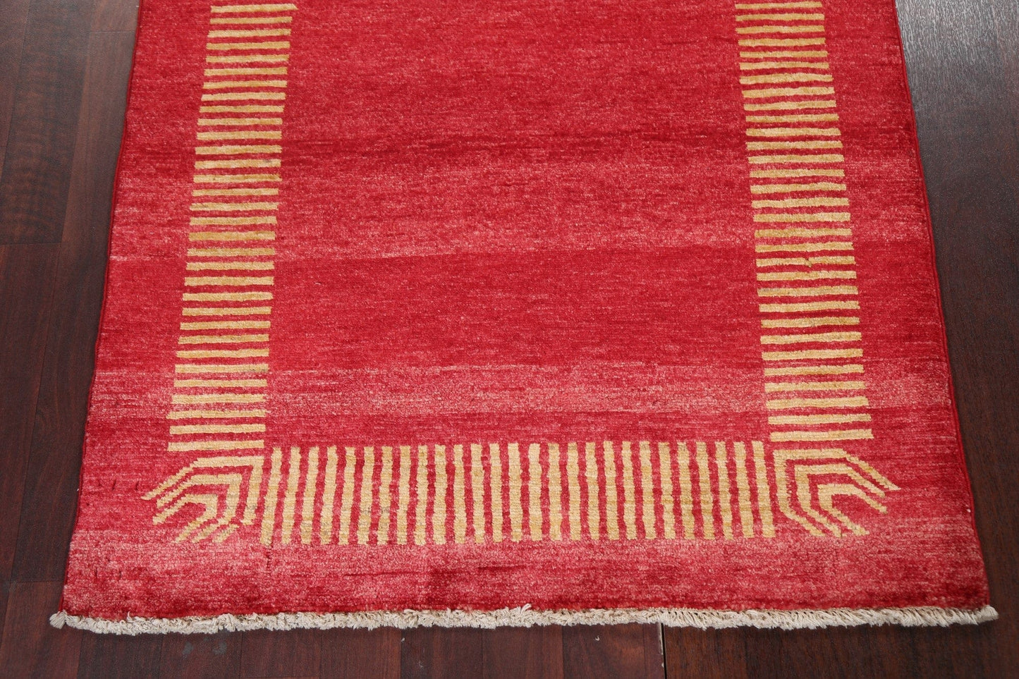 Handmade Red Gabbeh Kashkoli Oriental Rug 3x5