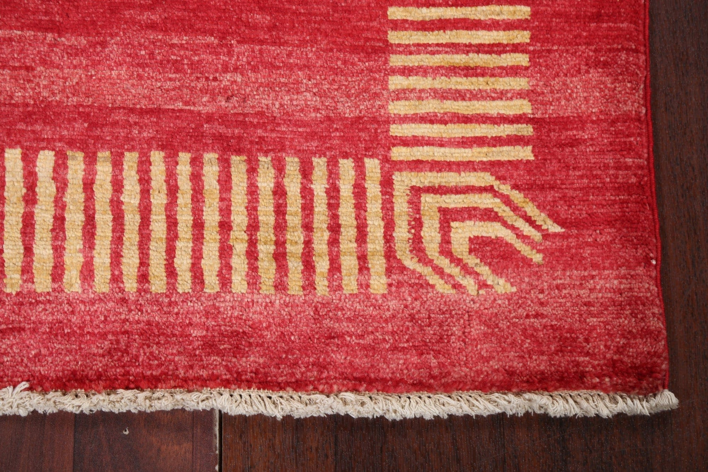 Handmade Red Gabbeh Kashkoli Oriental Rug 3x5