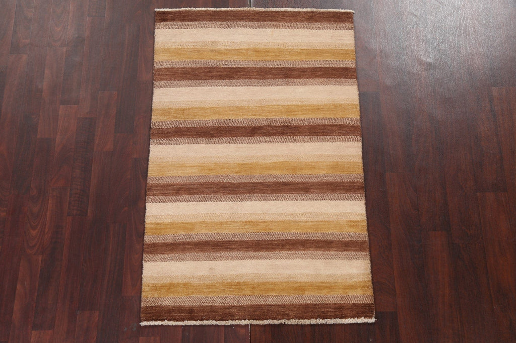 Striped Gabbeh Kashkoli Oriental Rug 3x5