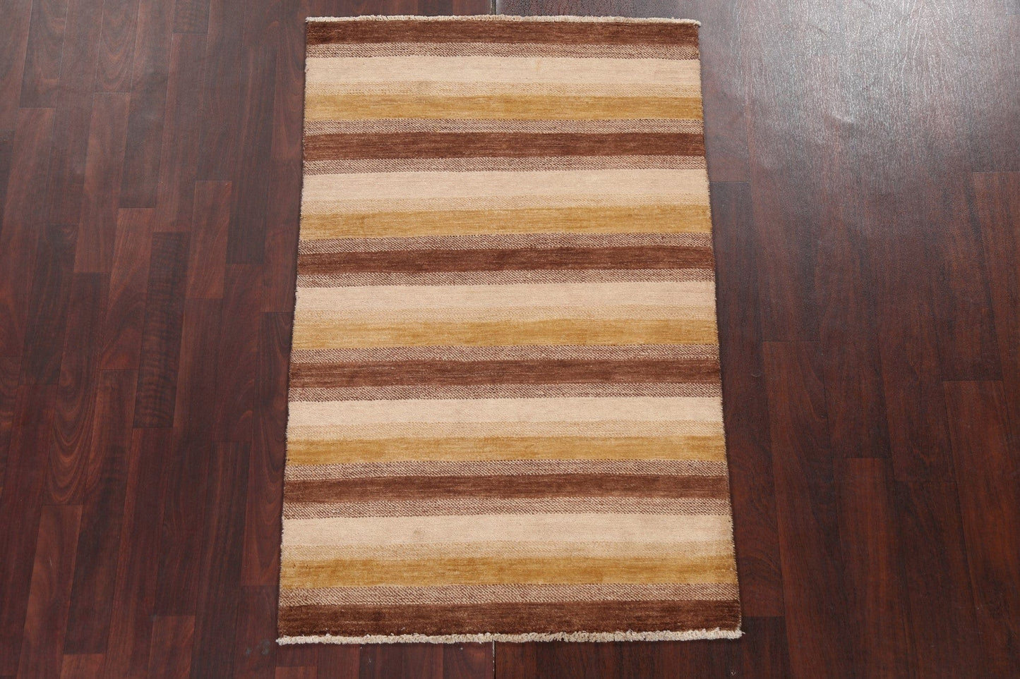 Striped Gabbeh Kashkoli Oriental Rug 3x5