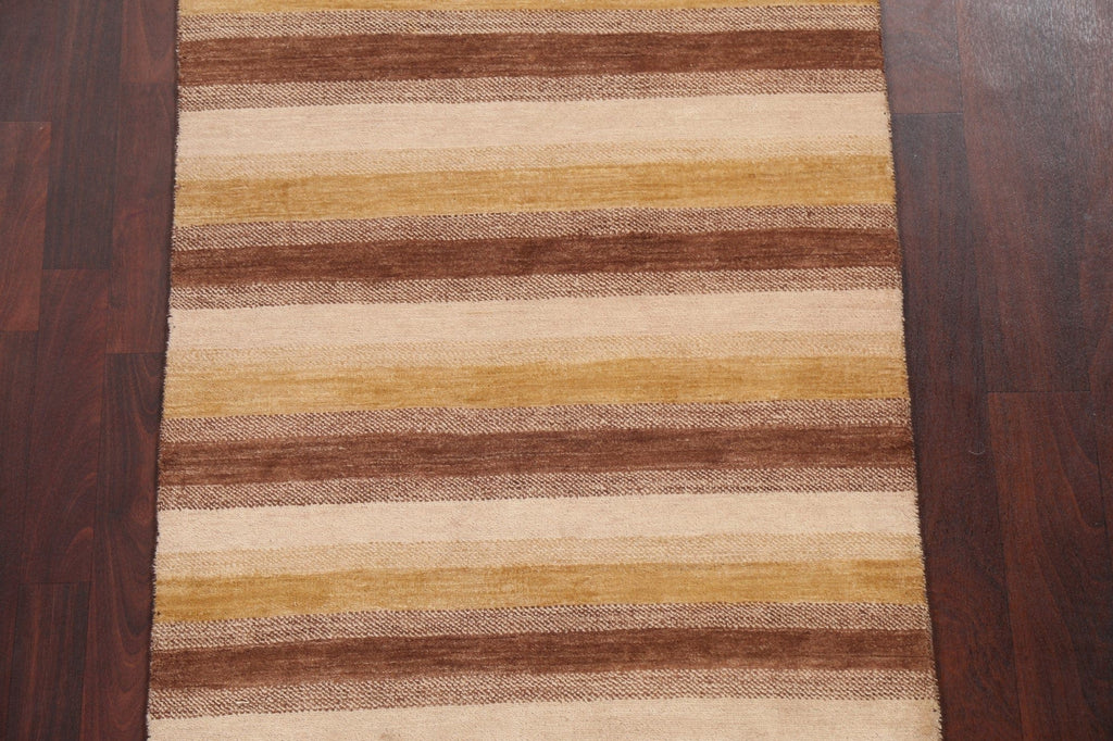 Striped Gabbeh Kashkoli Oriental Rug 3x5