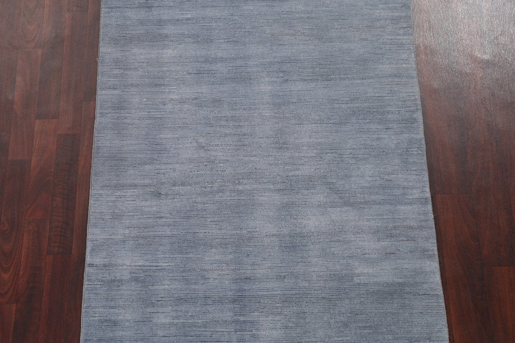 Silver Gray Wool Gabbeh Kashkoli Oriental Area Rug 4x6