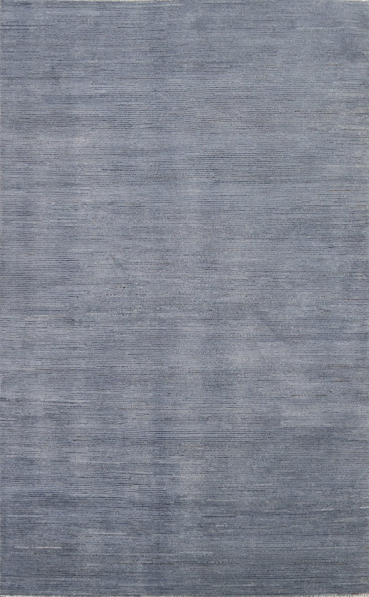 Silver Gray Wool Gabbeh Kashkoli Oriental Area Rug 4x6