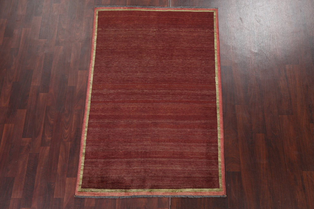 Hand-Knotted Gabbeh Kashkoli Oriental Area Rug 4x6