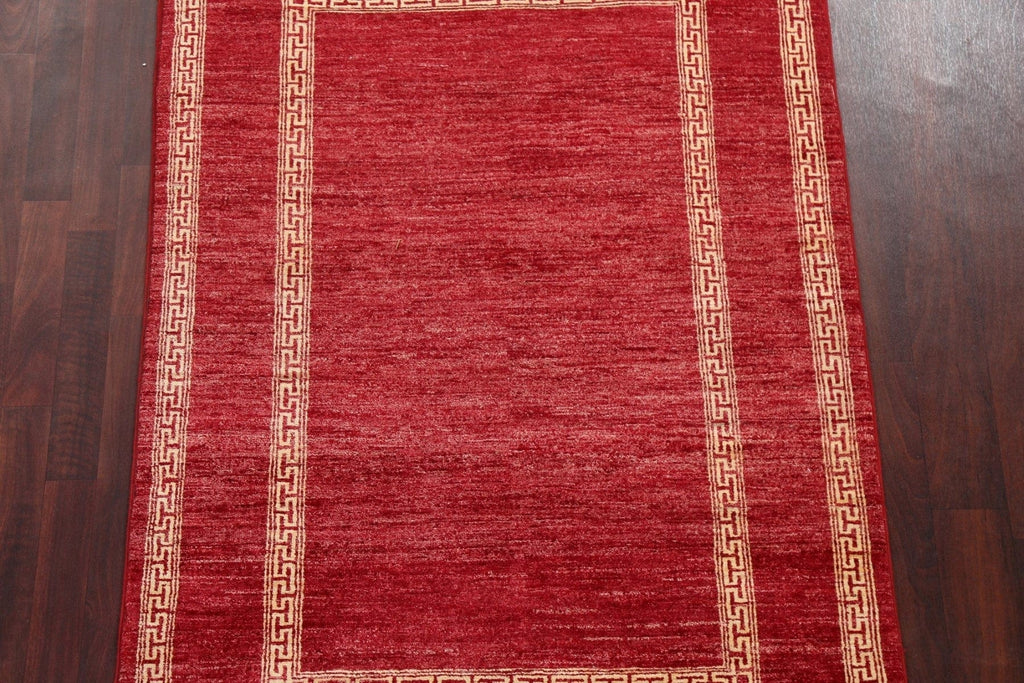 Red Wool Gabbeh Kashkoli Oriental Area Rug 4x6