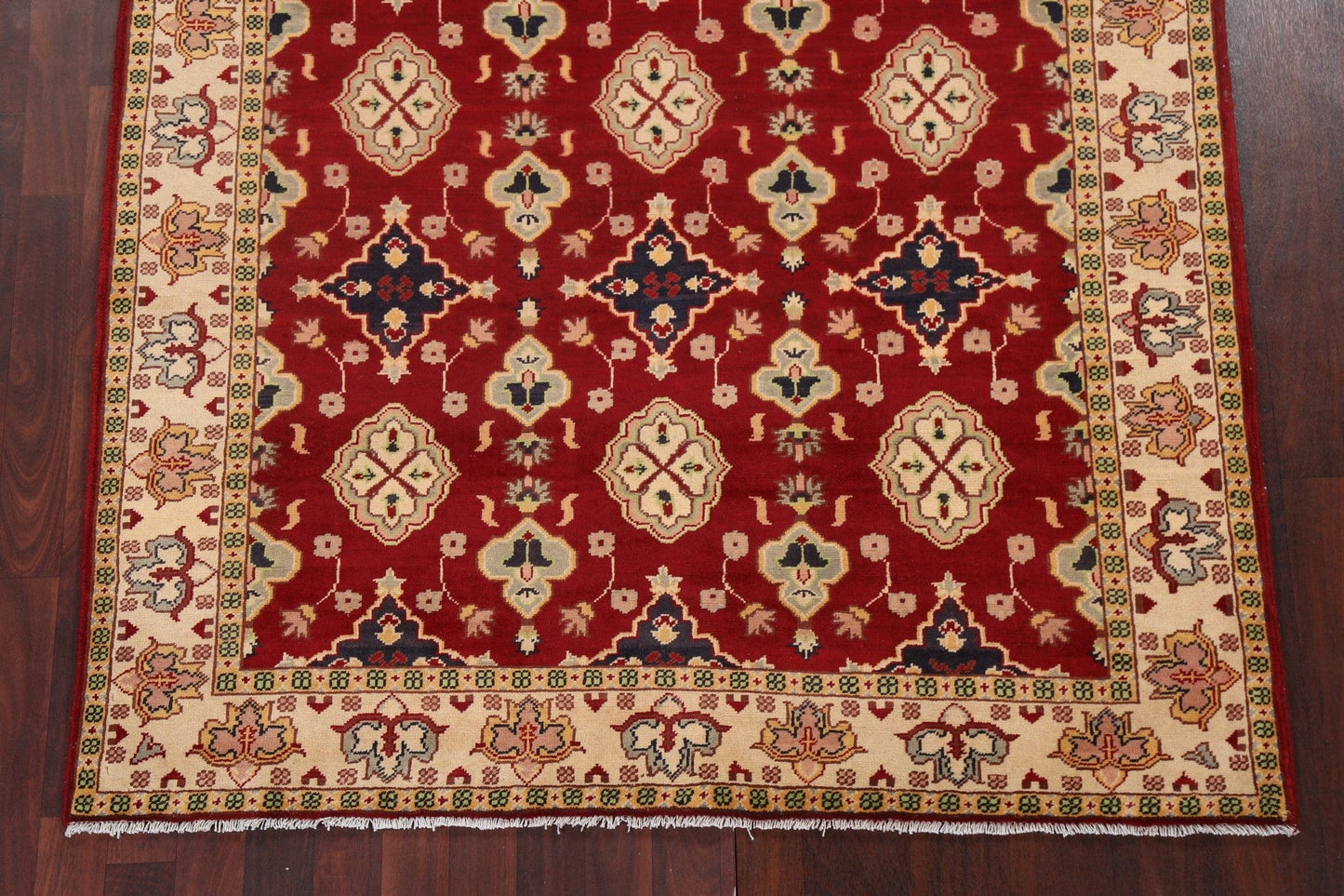 Red Handmade Oushak Oriental Area Rug 5x6