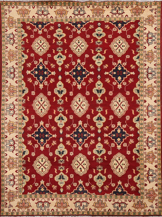 Red Handmade Oushak Oriental Area Rug 5x6