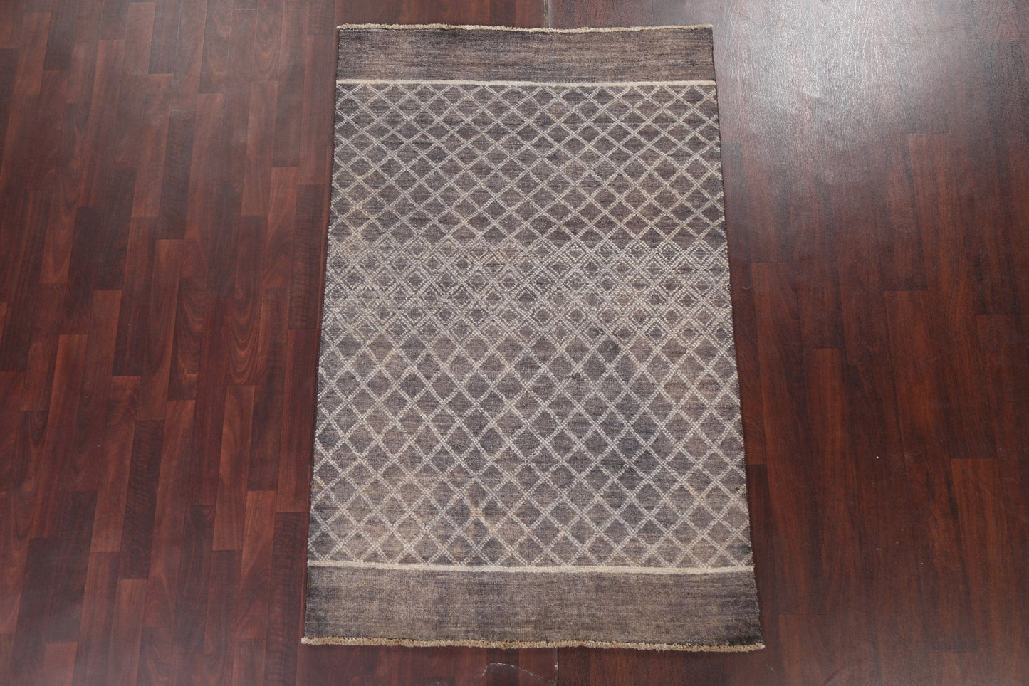 Trellis Wool Moroccan Oriental Rug 4x6