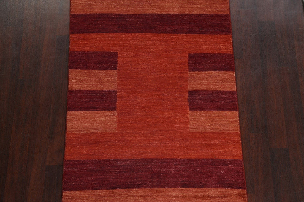 Red Wool Gabbeh Kashkoli Oriental Area Rug 4x6