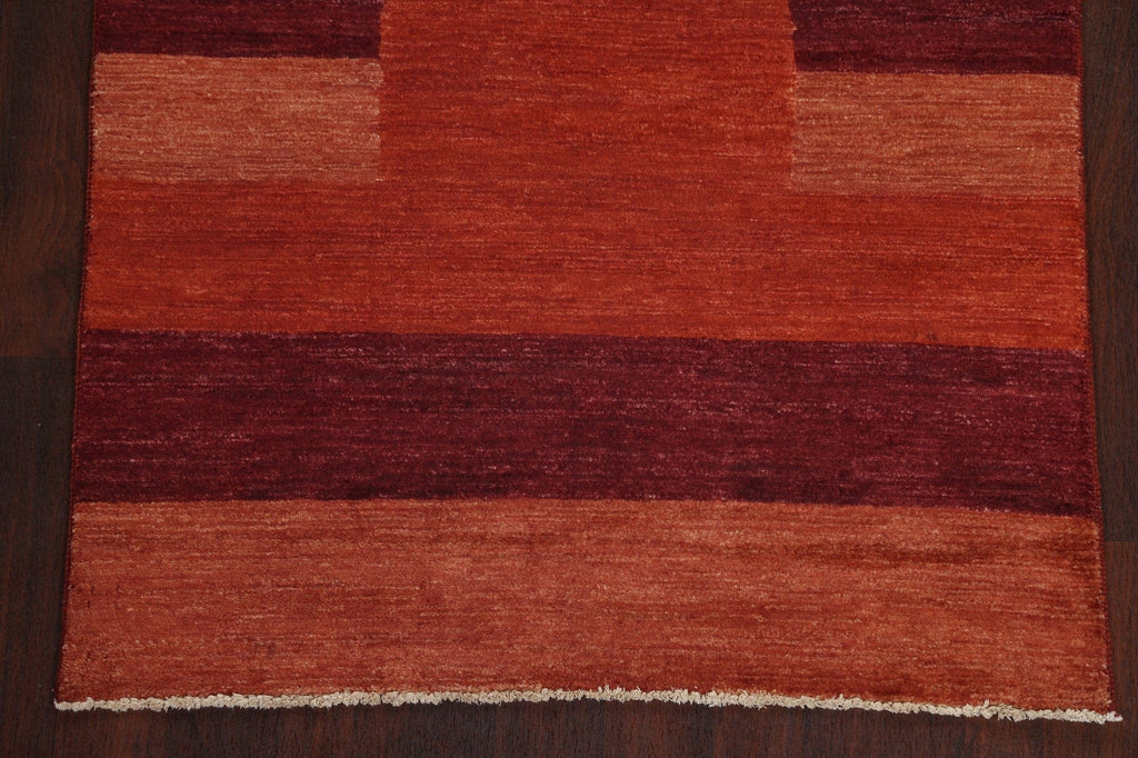 Red Wool Gabbeh Kashkoli Oriental Area Rug 4x6