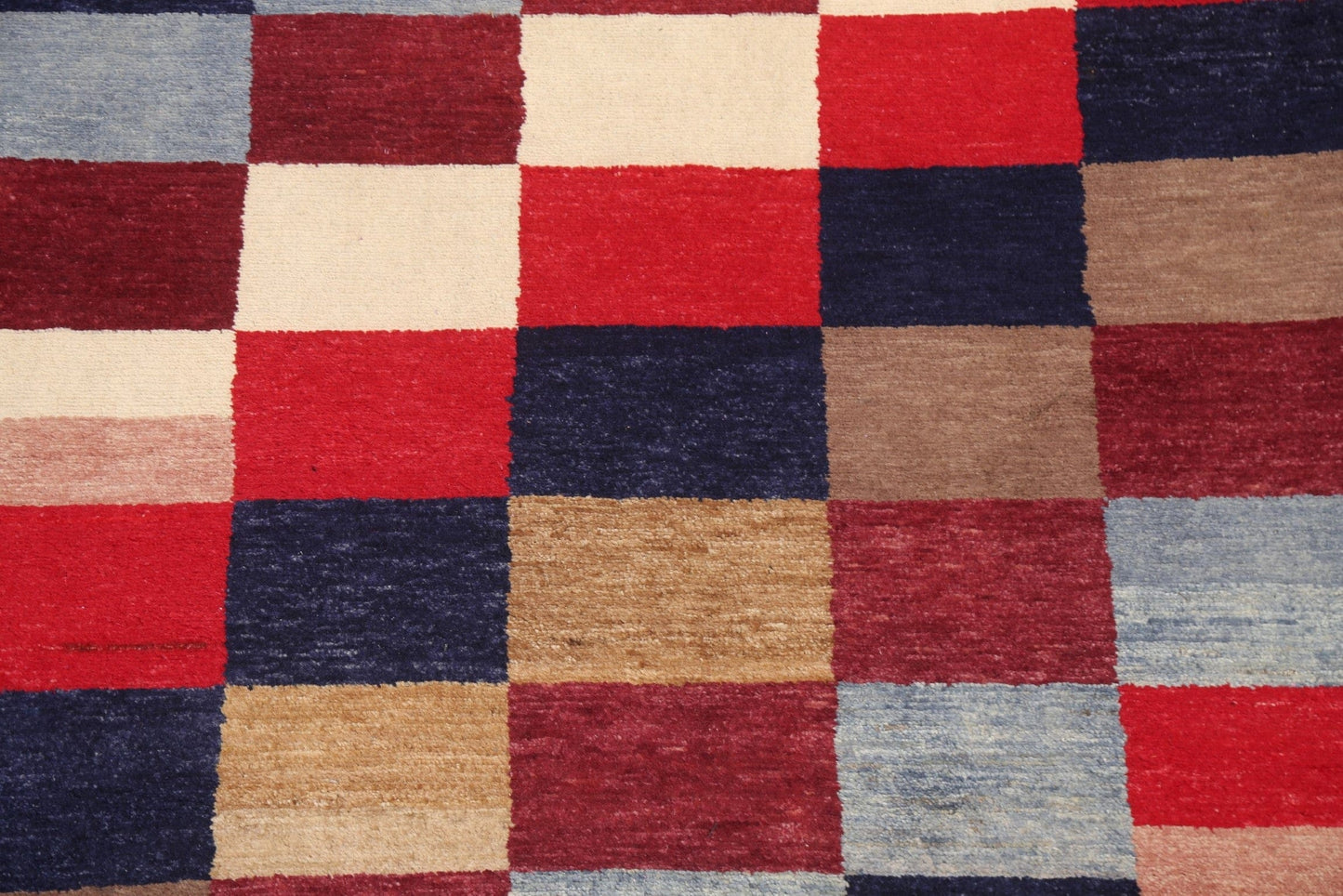 Checkered Gabbeh Kashkoli Oriental Area Rug 4x6