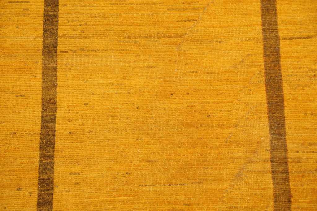 Yellow Wool Gabbeh Kashkoli Oriental Area Rug 4x6