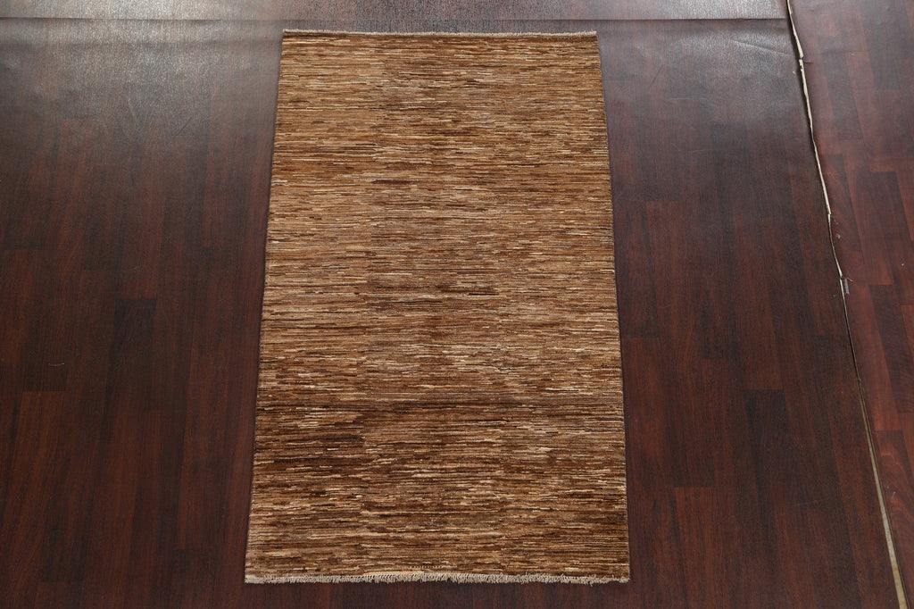 Contemporary Gabbeh Kashkoli Oriental Area Rug 4x6