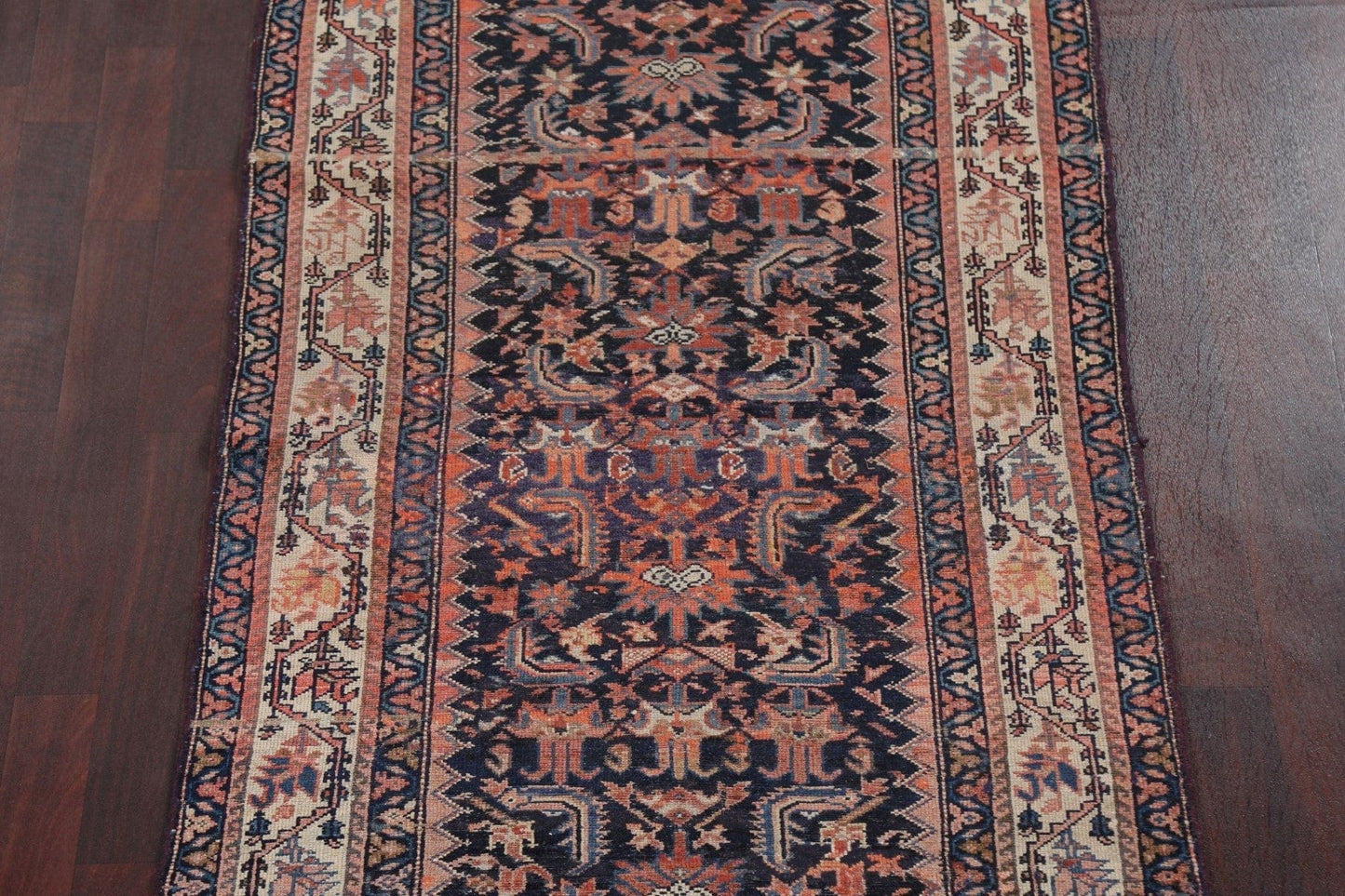 Antique Vegetable Dye Malayer Persian Runner Rug 3x17